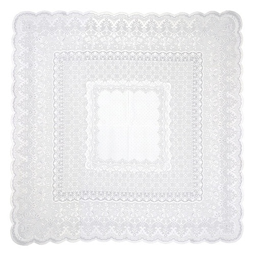テーブルクロス 140×140cm ホワイト