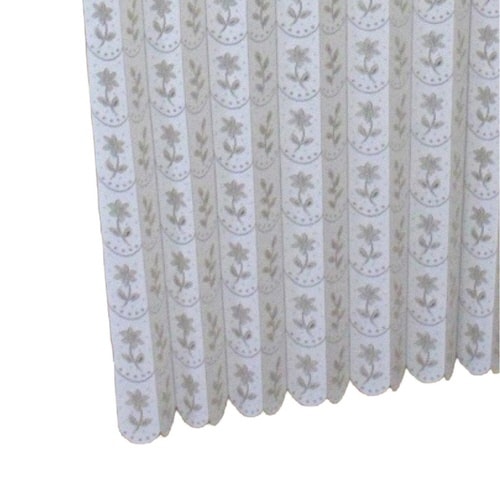 アコーディオンカーテン 小花柄 アイボリー