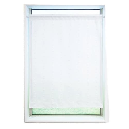 レースカーテン 水玉ドット柄 小窓 ホワイト