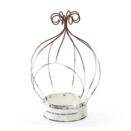 プランター ワイヤープランター 王冠型