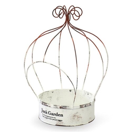 プランター ワイヤープランター 王冠型