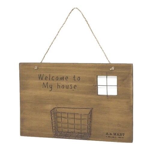 プランター 壁掛け プラポケットサイン ブラウン