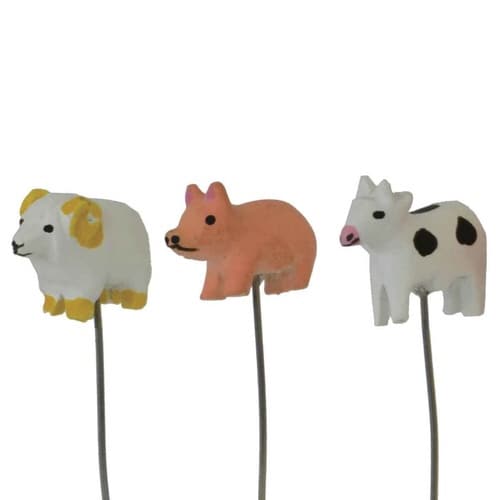 ガーデンピック ミニピック ヒツジ ブタ ウシ