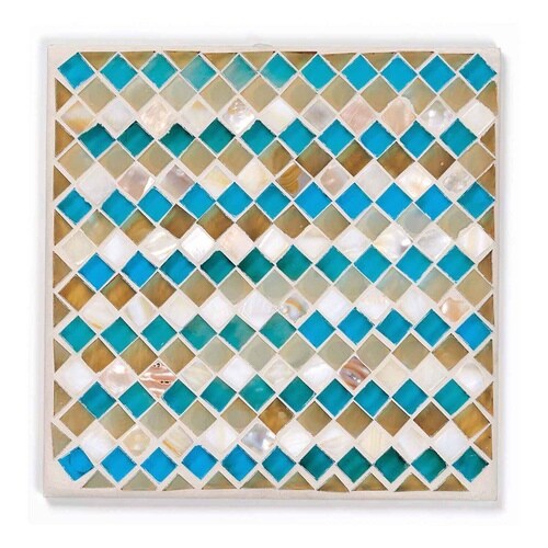 ガラスプレート 20×20cm モザイク AC