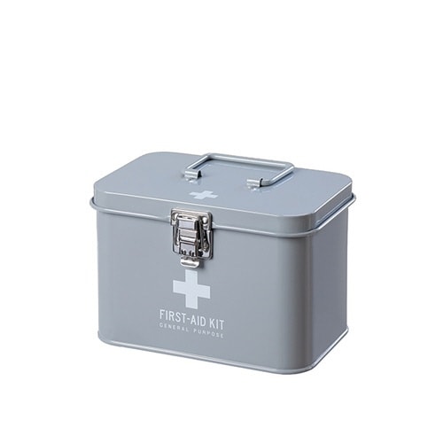 救急箱 収納ボックス Sサイズ 薬 グレー