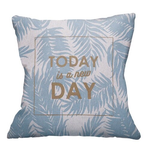 クッションカバー 45×45cm ブルー