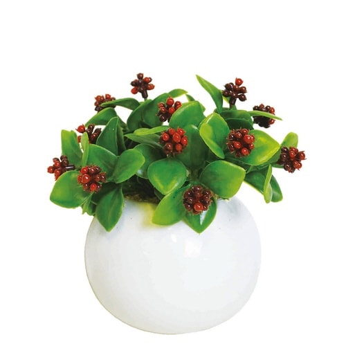 フェイクグリーン ラウンドポットL マルベリー