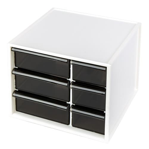 卓上収納ボックス アイケースS ホワイト