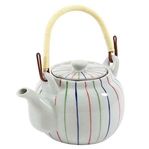 土瓶 650ml 色十草 茶こし付き 急須 ポット