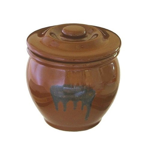 漬物容器 540ml ミニ壺 蓋付 陶器