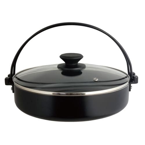 すき焼き鍋 28cm IH対応 旨宴 ガラス蓋付き