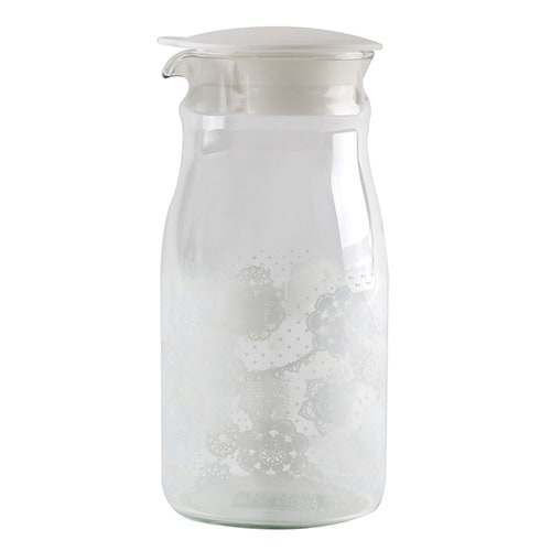 ピッチャー 900ml 冷水筒 レース スリム