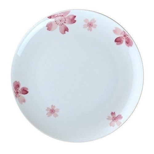 皿 桜 ラウンドプレート 18cm ボーンチャイナ