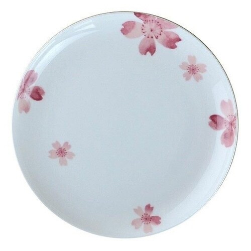 皿 桜 ラウンドプレート 23cm ボーンチャイナ