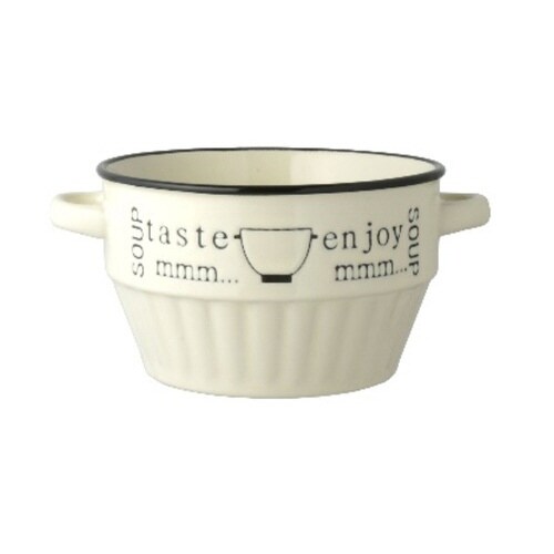 スープカップ 430ml enjoy ホワイト