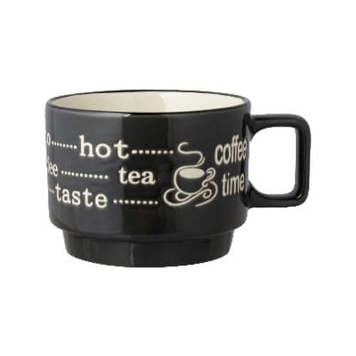 マグカップ 300ml スタッキング ブラック