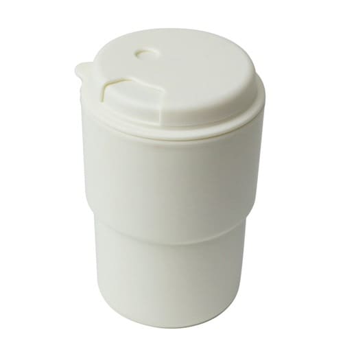 タンブラー 340ml フタ付き コップ ホワイト