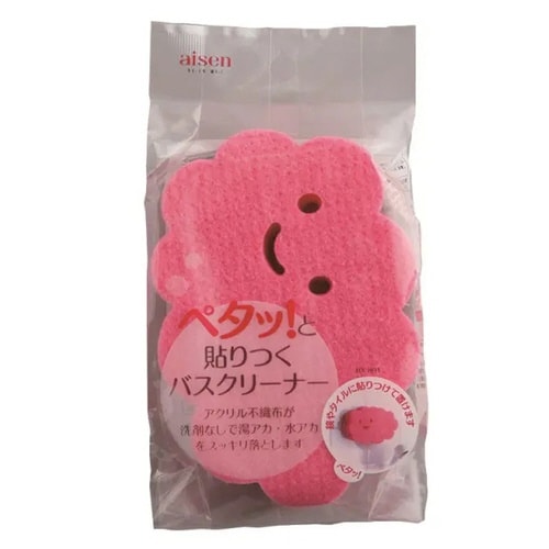 バススポンジ ペタッと貼りつく ピンク