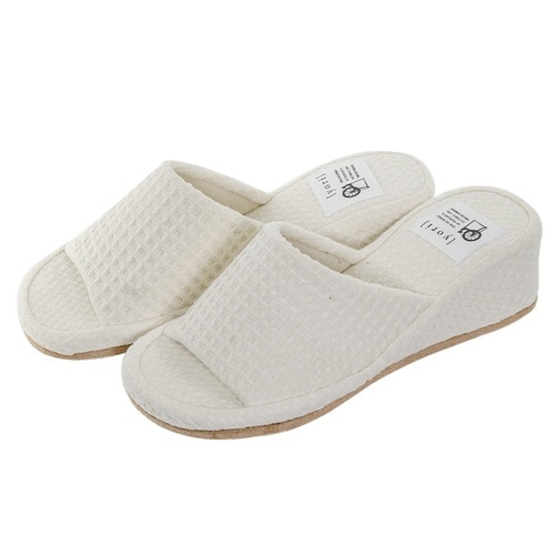 スリッパ yori ヒール 24cm アイボリー