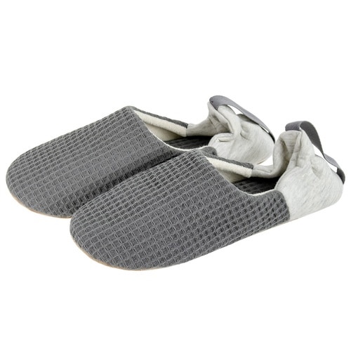 スリッパ yori バブーシュ チャコール