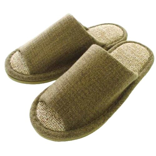 スリッパ ecru 絨毯パイル Mサイズ ブラウン