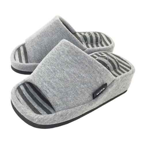 スリッパ With ダイエット グレー