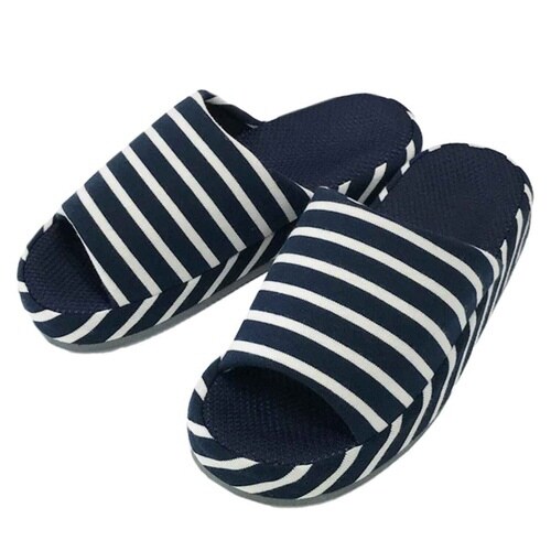 スリッパ マリンボーダーコンフォート ネイビー