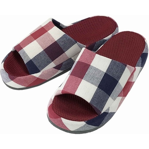 スリッパ マリンチェックコンフォート Mサイズ