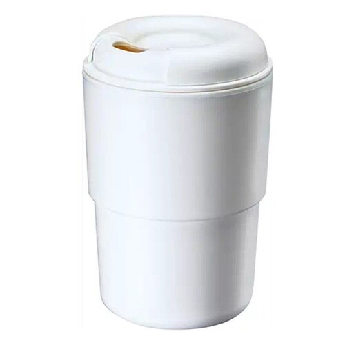 タンブラー 350ml フタ付き ホワイト
