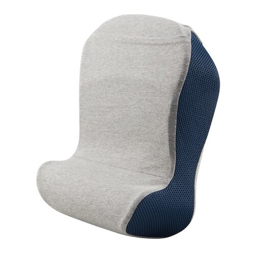 低反発クッション 腰ラクーン クッション 杢グレー