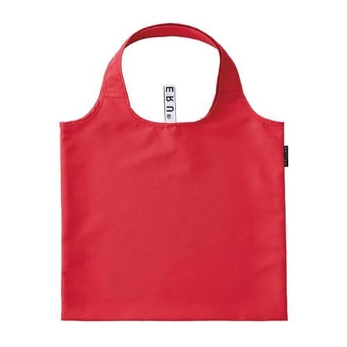 エコバッグ 折り畳み リサイクル素材 レッド