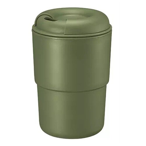 タンブラー 350ml フタ付き カーキ