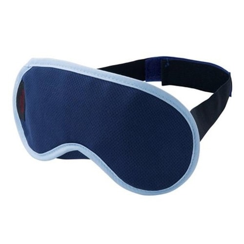 アイマスク メッシュ素材 通気性抜群 ネイビー