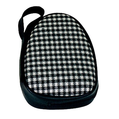 スリッパ パステルチェック 携帯スリッパ ブラック