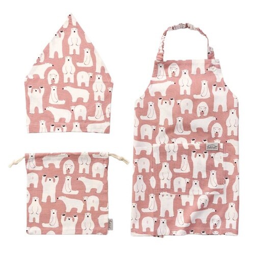 エプロン コニー2 キッズエプロン ピンク