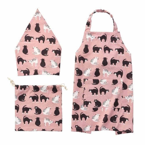 エプロン オレオ2 キッズエプロン 3点セット