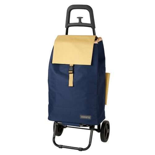 ショッピングカート ネイビー×ベージュ