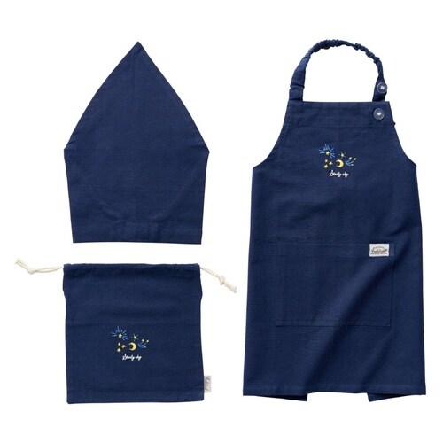 エプロン ディアー キッズエプロン ネイビー