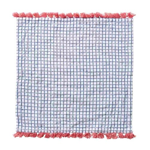 キッチンクロス グリッド ネイビー