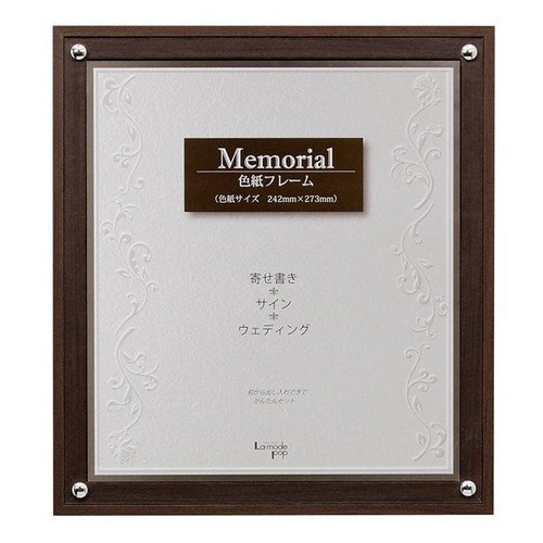 色紙額 メモリアル P125 セピア