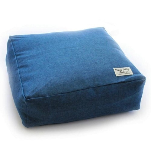 布団 収納 布団収納袋 クッション ネイビー