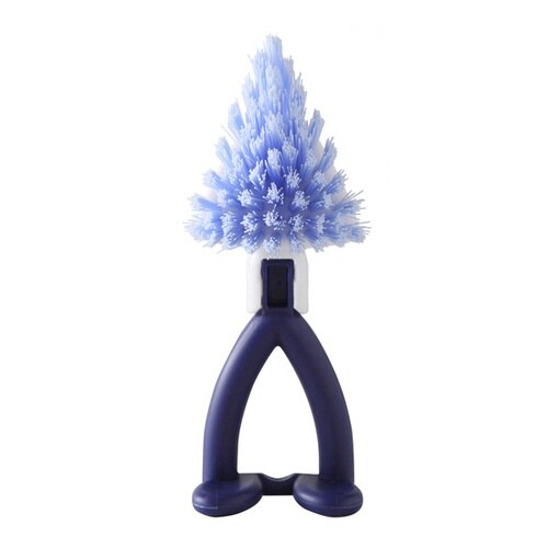 バスブラシ お風呂用すみずみブラシ ブルー