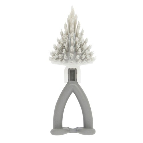 バスブラシ お風呂用すみずみブラシ グレー