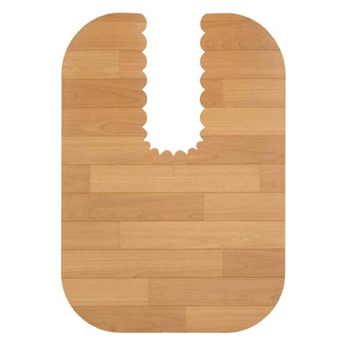 トイレマット 吸着 拭けるトイレマットウッド