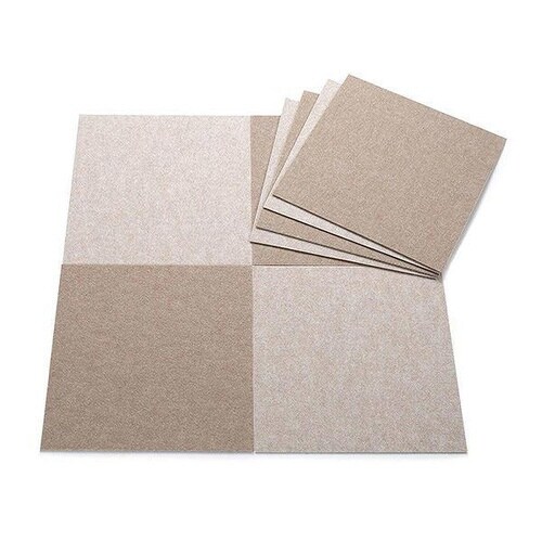 バリアフリータイルマット 無地 8枚入 ベージュ