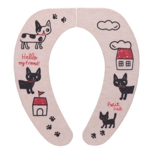 便座シート おくだけ吸着 消臭加工 おさんぽねこ