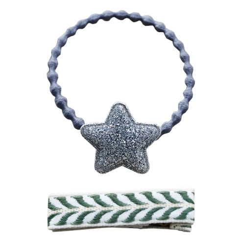 ヘアクリップ グレー