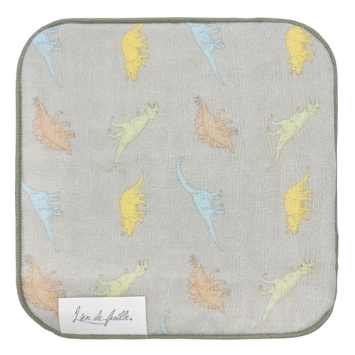 ガーゼハンカチ Lien de ダイナソーグレー