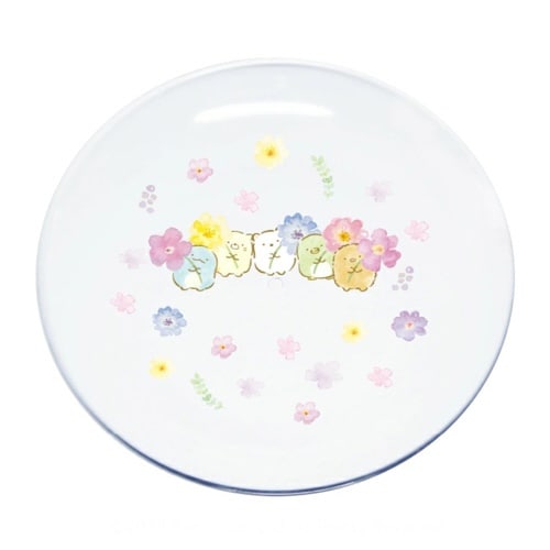 プレート 18cm すみっコぐらし 水彩フラワー