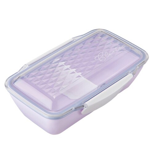 お弁当箱 1段 500ml ライトパープル
